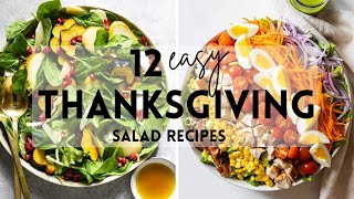 12 Easy Thanksgiving Salad Recipes #thanksgiving  #salad   #recipes #sharpaspirant
