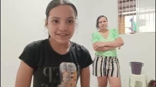 MY MOTHER PAINTED MY ROOM AND I WAS WASHING IT