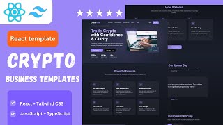 Crypto Flow – React JS with Tailwind CSS Business & Corporate Template
