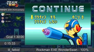 Rockman EXE WS - 100% Speedrun for TeamBN's 600% Marathon!