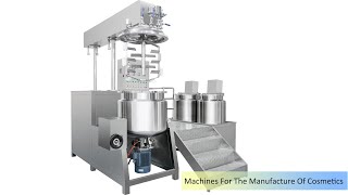 Cosmetics Processing Equipment / machines for the manufacture of cosmetics / #Immaymachine