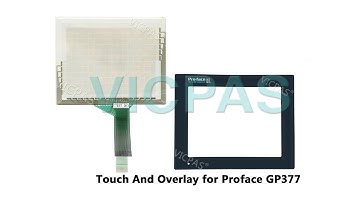 For Proface GP377 Touch Screen Monitor And Overlay Repair With Keypad,Lcd Display, Plastic Case
