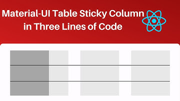 Add Sticky Column to Material-UI Table in Only Three Lines of Code