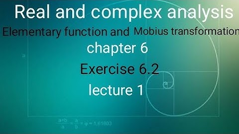 Real and complex analysis Ex 6.2(lecture 1) Ba/ Bsc 6th sem