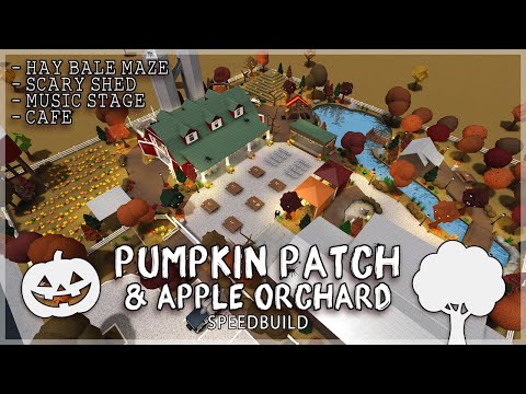 Roblox Bloxburg | Pumpkin Patch & Apple Orchard Speedbuild