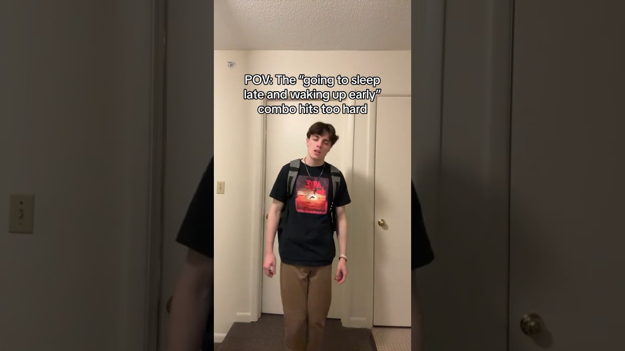 Obejrzyj When the “going to sleep late and waking up early” combo hits 😴😴 w YouTube Obejrzyj When the “going to sleep late and waking up early” combo hits 😴😴 w YouTube