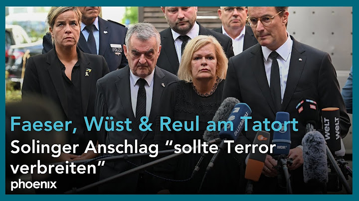 Statements von Nancy Faeser, Herbert Reul und Hendrik Wüst zum Anschlag in Solingen