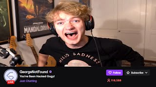 TommyInnit Hacks GeorgeNotFound's Twitch Channel!