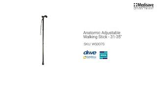 Anatomic Adjustable Walking Stick 31 35 WS007S