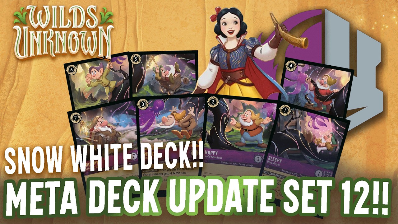 META DECK] DISNEY LORCANA WILDS UNKNOWN Amethyst Steel Snow White