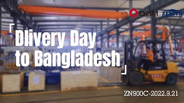 New Production Line of ZN900C concrete block mahcine with Curing Rack System Delivery to Bangladesh