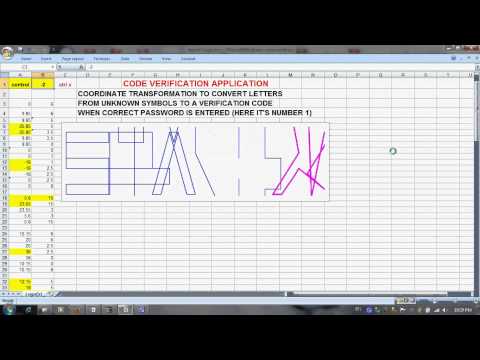Using Microsoft Excel to illustrate a password verification solution