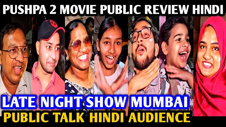Pushpa 2 Movie Public Review | Late Night Show | Public Talk Hindi | Mumbai | Allu Arjun