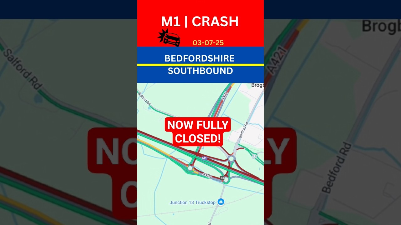 M1 CRASH | Bedfordshire 