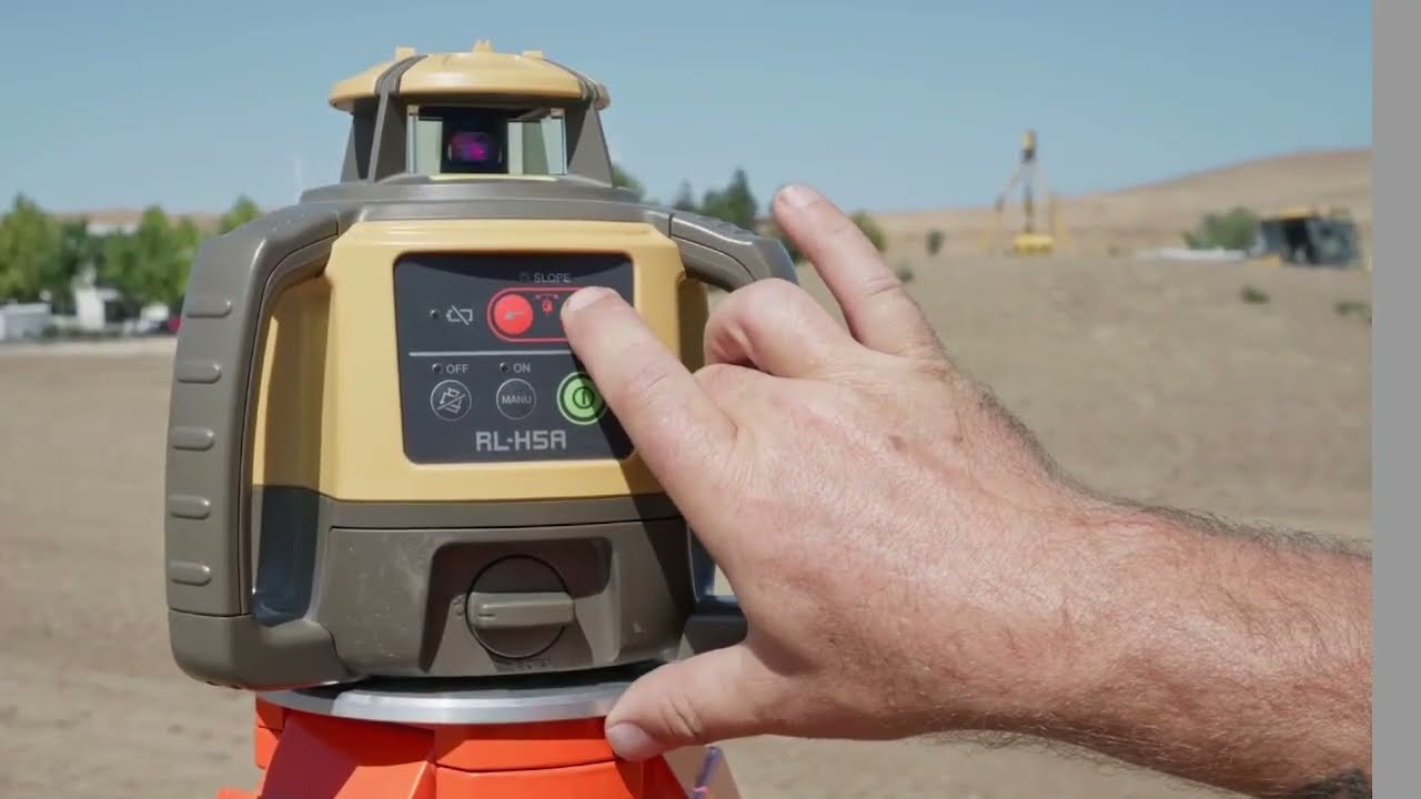 Topcon RL-H5A – How to Use Grade Match for Slope Setup - YouTube