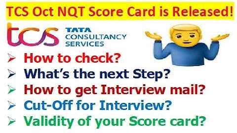 TCS Oct 2022 NQT Result is Out! | How to check? | What
