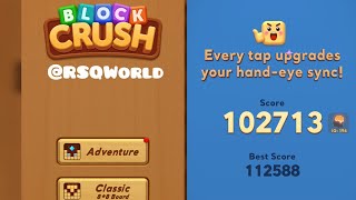Block Crush 🥰 Game Classic Mode New Best High Score  screenshot 1