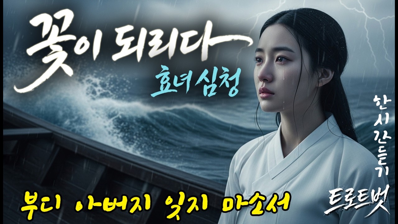 아버지 눈을 뜨게 한다면... 인당수에 몸 던진 효녀 심청의 마지막 노래 '꽃이 되리다' |1시간듣기 #꽃이되리다 #심청 #사극트로트