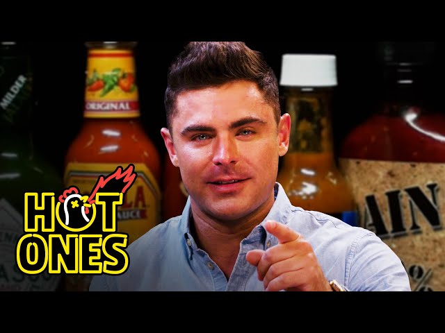 Zac Efron Ups the Ante While Eating Spicy Wings | Hot Ones