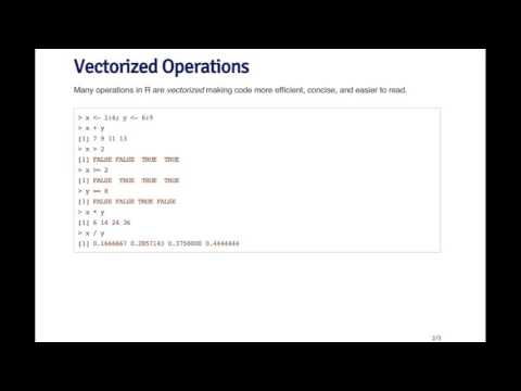 R Vectorized operations
