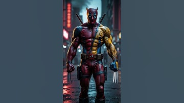 Deadpool and Wolverine Fusion 4k #ai #marvel #aiart #hybrid #fusion