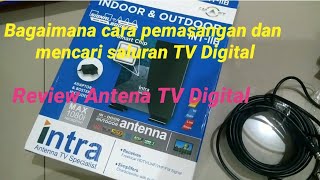 Review Antena TV Digital Intra MAX 1080i,  bagaimana cara mencari saluran TV pakai antena digital