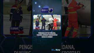 Pengisian Avtur Perdana, Dukung Layanan Transportasi Udara di Jember #shorts