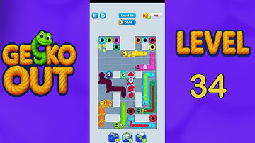Gecko Out Level 34 Solution | Step by Step Walkthrough