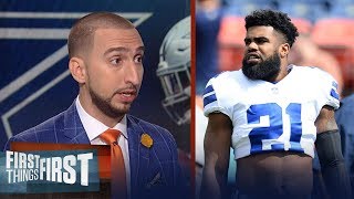 Nick Wright: Ezekiel Elliott deserves to be criticized for his play vs. Broncos | FIRST THINGS FIRST