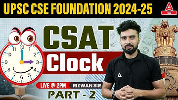 Clock | Reasoning For CSAT | UPSC CSAT Reasoning Classes 2024 BY Rizwan Sir