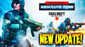 NEW "OPERATION ABSOLUTE ZERO" in Black Ops 4! NEW DLC WEAPONS and SPECIALISTS! (UPDATE 1.09!)