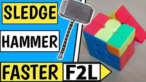 SLEDGE HAMMER (Faster f2l trick) |Solve f2l under 10 seconds