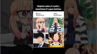 Academic stress: It either makes you a model or Saitama #saitama #marinkitagawaedits #shorts #fyp