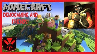 (TF2 Elevenlabs) Demogaming and Friends vs Minecraft (Minecraft Bedrock Edition Gameplay)