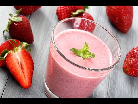 Healthy Breakfast Smoothie / STRAWBERRY BANANA SMOOTHIE RECIPE