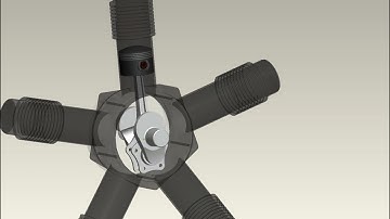 Slider Crank Chain Mechanism in Radial Engine