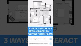 Interact with your floor plan digitally before setting foot in the room. #magicplan #shorts