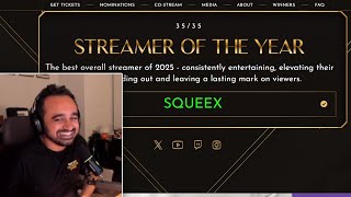 Squeex SOLVED Streamer Awards