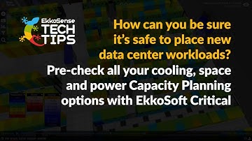 Data center capacity planning - Using the AI-driven tool in EkkoSoft Critical