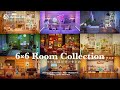 ハピパラ｜6×6マスお部屋作りまとめ｜6×6 Room Collection｜あつ森｜Speed Build