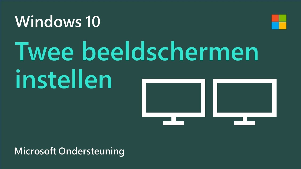 beeldschermen instellen Windows 10 | Microsoft - YouTube