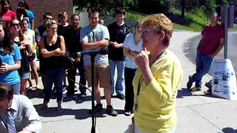 Phyllis Wells Accepts Yearbook Dedication
