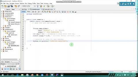 Cara Membuat Projek baru dan mengenal  Tipe Data dan Variabel  Pada java Netbeans