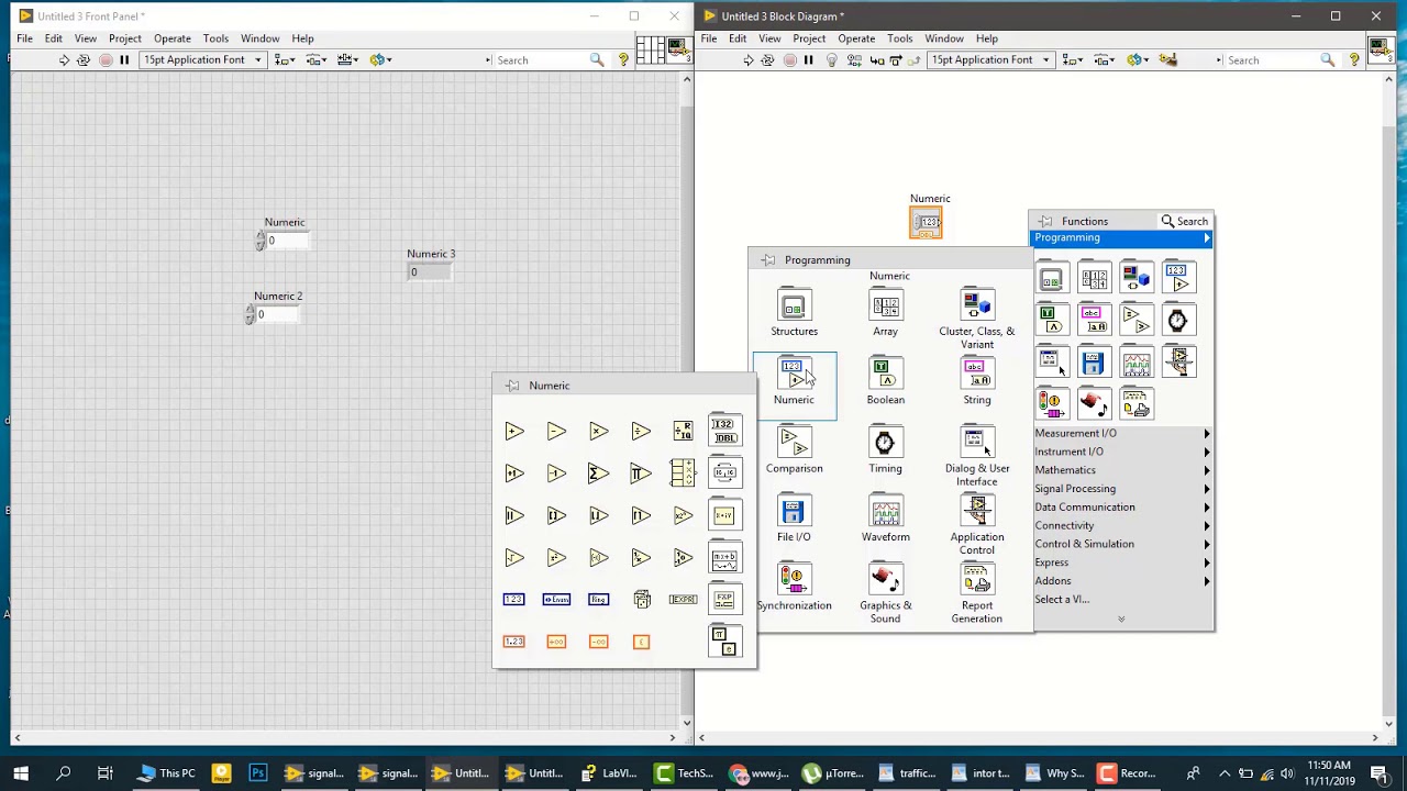 subtraction in Labview - YouTube