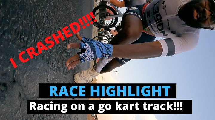 Racing on a Go Kart Track!! Cycling race highlights