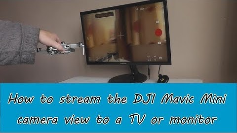 HOW TO LIVE STREAM DJI DRONES TO A TV / MONITOR
