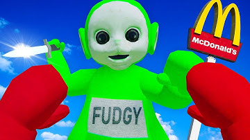 We Rob McDonalds as Teletubbies... (Bonelab Mods)