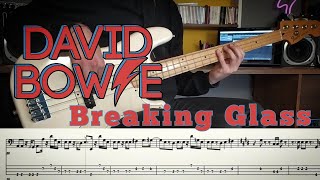 David Bowie - Breaking Glass /// Bass Line Cover [Play Along Tab]