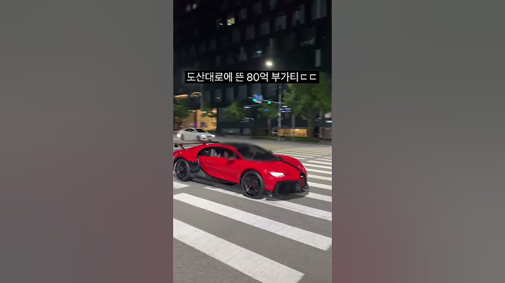 한국에 단 2대있는 부가티 공도 주행ㄷㄷ