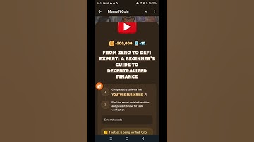 From Zero to DeFi Expert: A Beginner’s Guide to Decentralized Finance | Memefi Youtube Video Code
